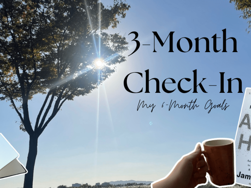 My 6-Month Goals: A 3-Month&nbsp;Check-In