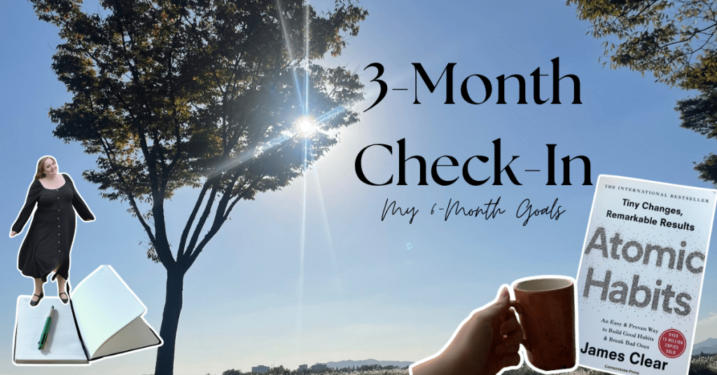 My 6-Month Goals: A 3-Month&nbsp;Check-In